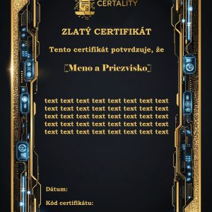 Certifikát digitálnej odolnosti