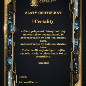 Certifikát digitálnej odolnosti