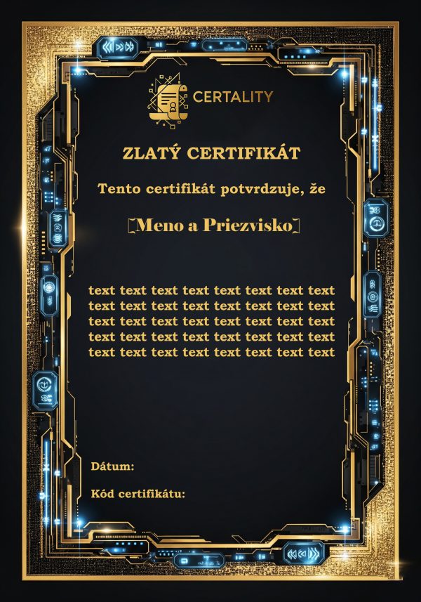 Certifikát vernosti a kamarátstva